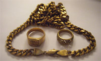 Fake gold jewellery
